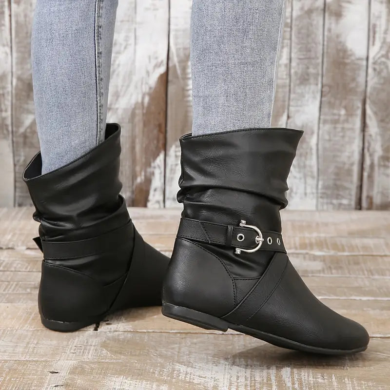 HAMILTON™ WATERPROOF ROUND TOE ORTHOPEDIC ANKLE BOOTS