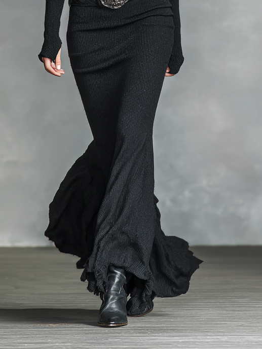 Elara™ | Knitted V-Neck Maxi Dress