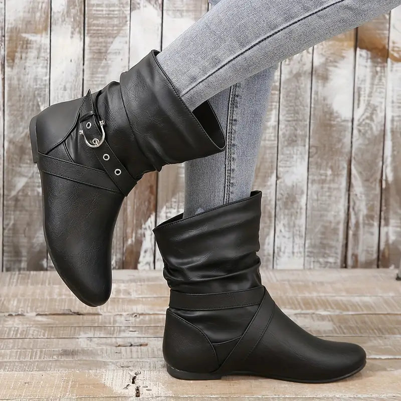 HAMILTON™ WATERPROOF ROUND TOE ORTHOPEDIC ANKLE BOOTS