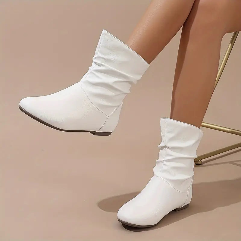 WINDSOR™ COMFY SLIP-ON LEATHER WATERPROOF ANKLE BOOTS