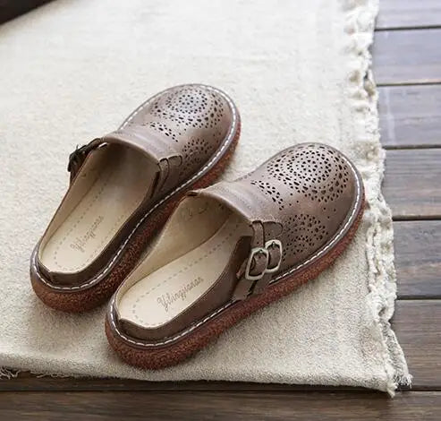 Helena™ | Supportive Retro Leather Slip-Ons
