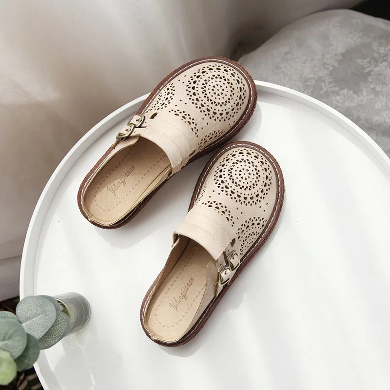 Helena™ | Supportive Retro Leather Slip-Ons