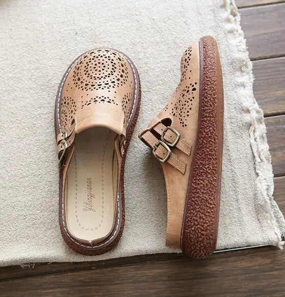 Helena™ | Supportive Retro Leather Slip-Ons