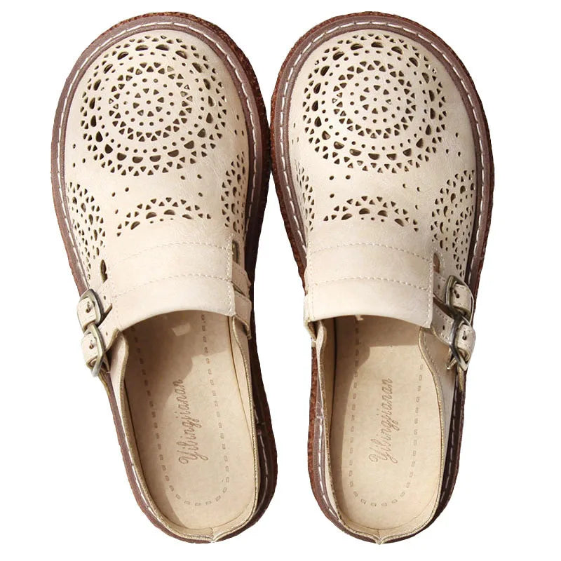 Helena™ | Supportive Retro Leather Slip-Ons