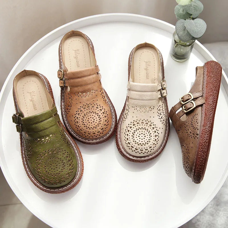 Helena™ | Supportive Retro Leather Slip-Ons