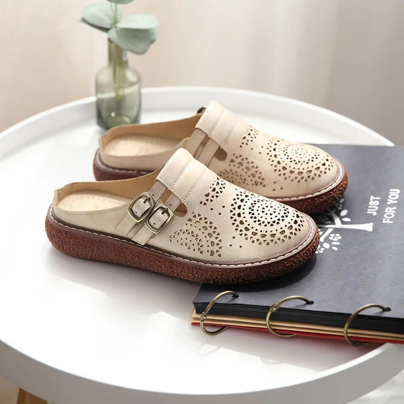 Helena™ | Supportive Retro Leather Slip-Ons