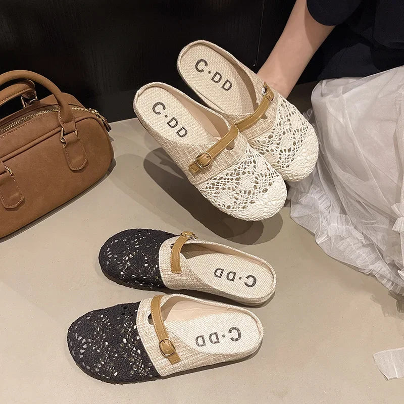 Claudia™ | Lightweight Mesh Patchwork Slip-Ons
