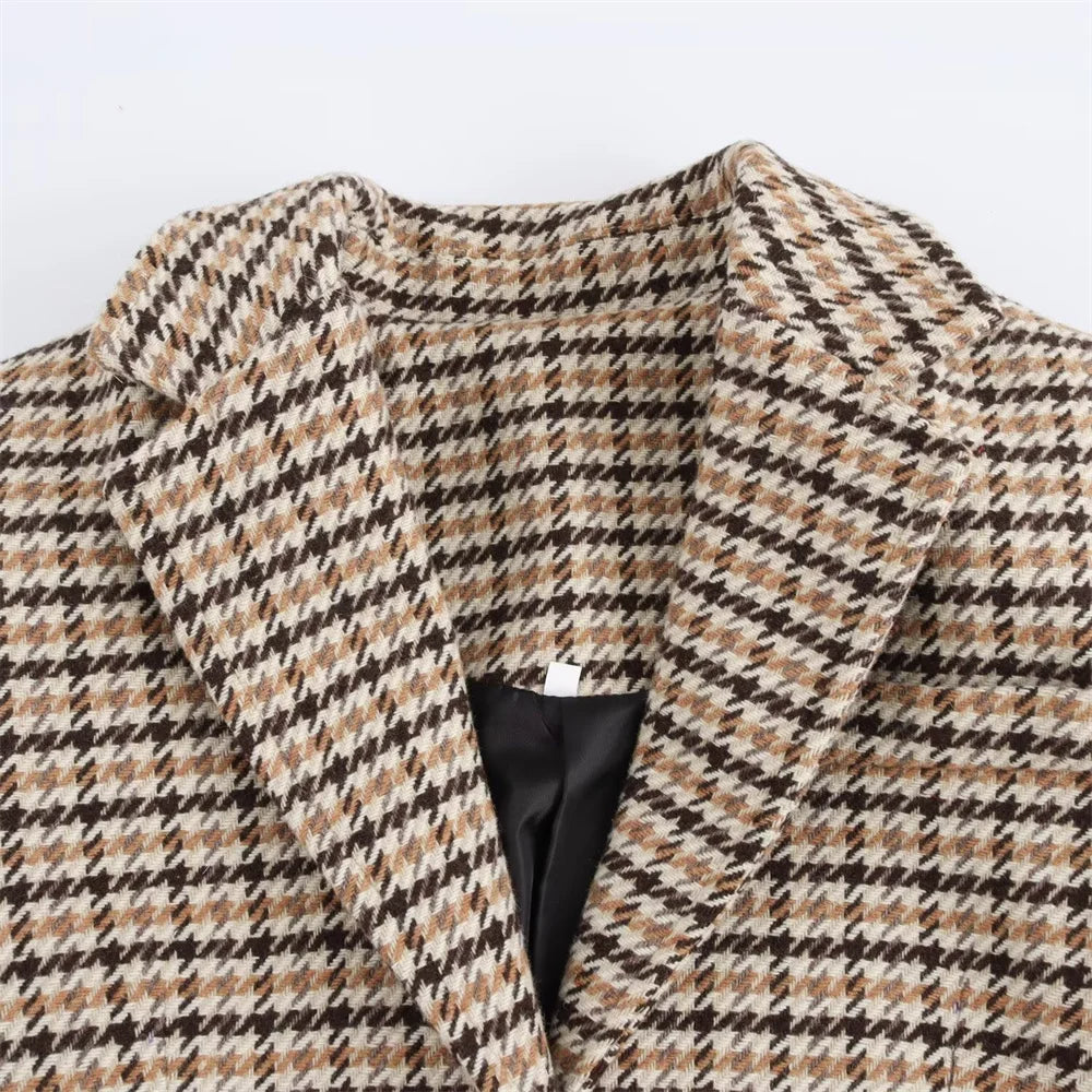 Margot Coat™ | Subtle Check Sophistication