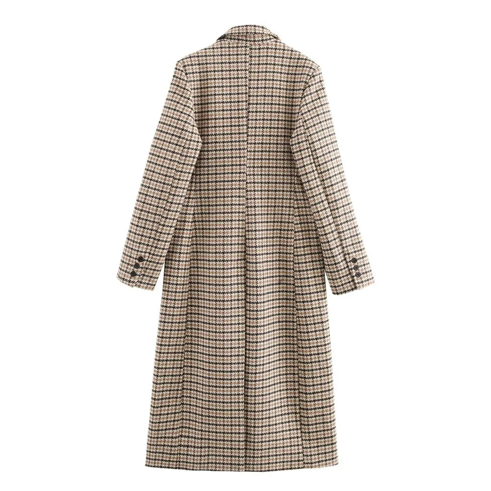 Margot Coat™ | Subtle Check Sophistication