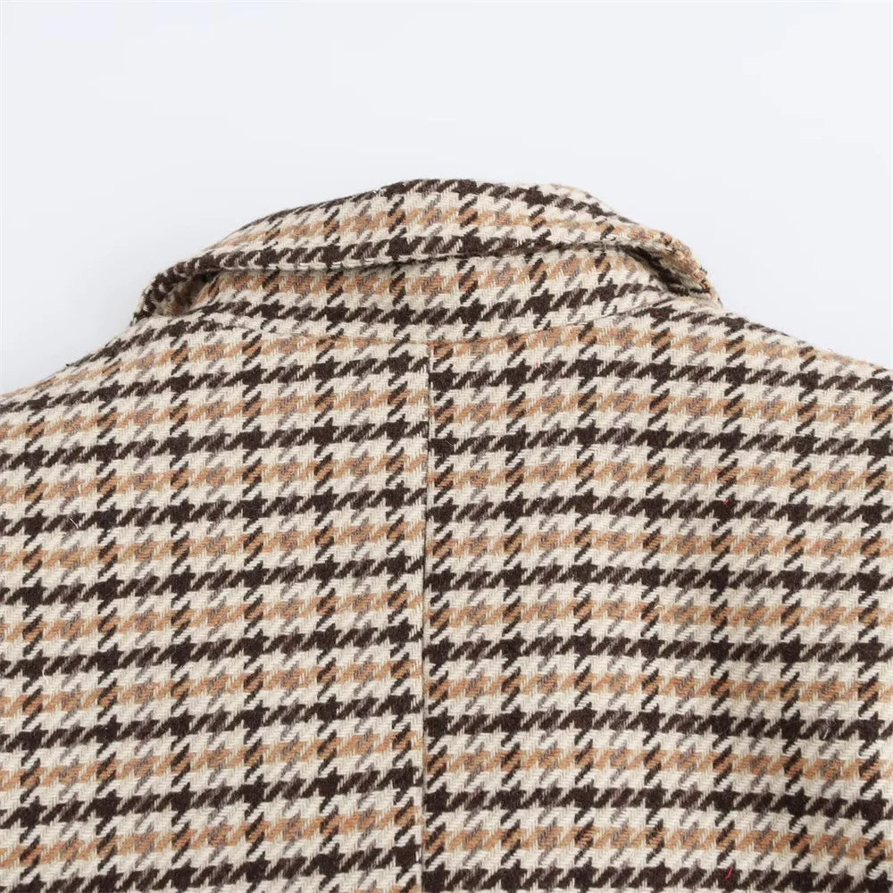 Margot Coat™ | Subtle Check Sophistication