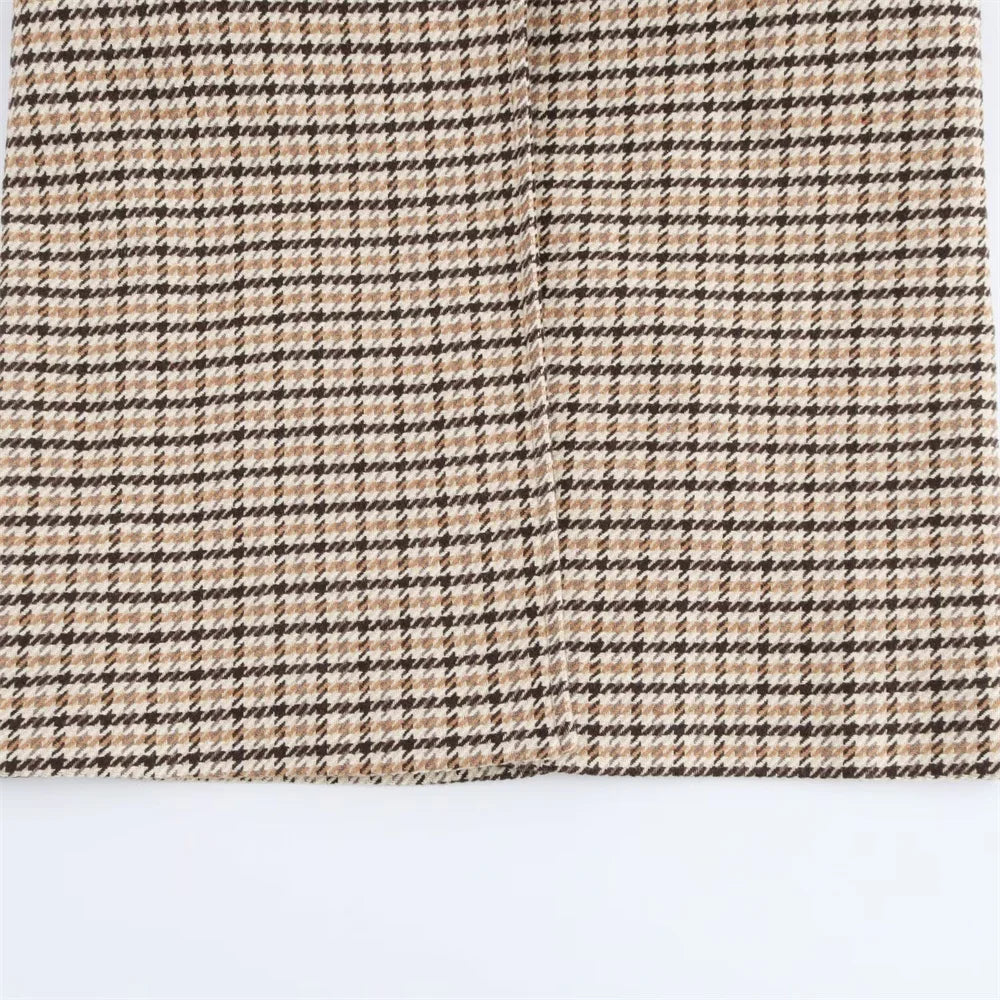 Margot Coat™ | Subtle Check Sophistication
