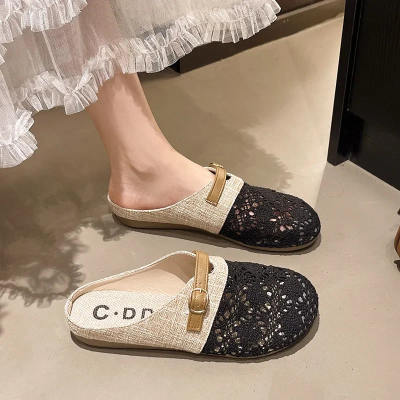 Claudia™ | Lightweight Mesh Patchwork Slip-Ons