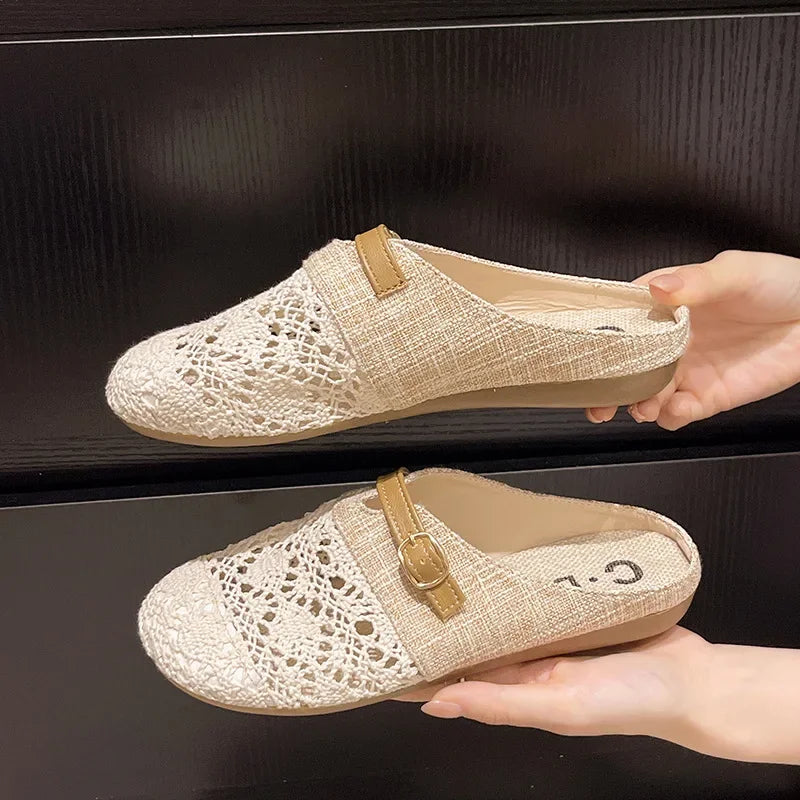 Claudia™ | Lightweight Mesh Patchwork Slip-Ons
