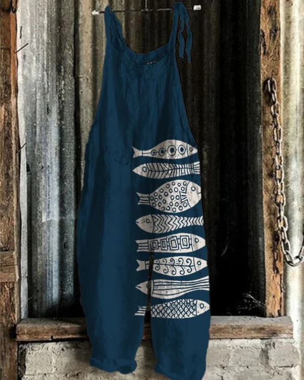 Vintage Floral Overall - Elegant Style & Comfort for Women