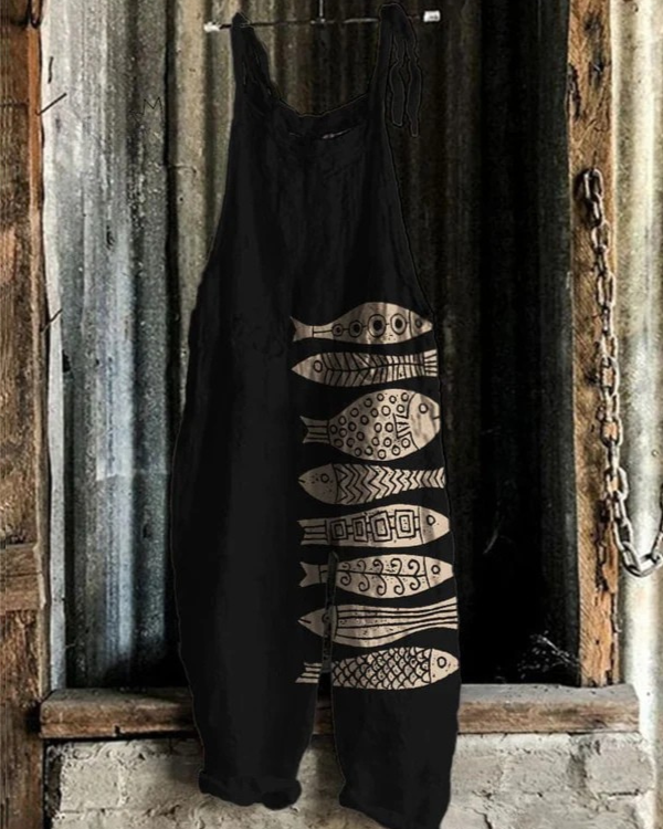 Vintage Floral Overall - Elegant Style & Comfort for Women