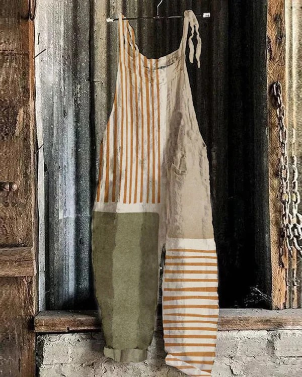 Vintage Wide-Leg Overall - Effortless Style & Comfort for Women