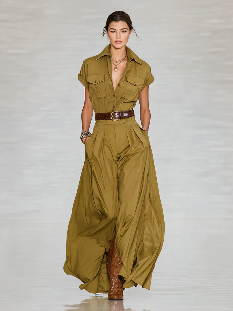 Selena™ | Shirt Maxi Dress