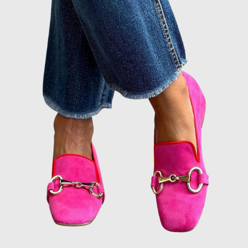 FLUORESCENT LOAFER WITH METAL DETAIL