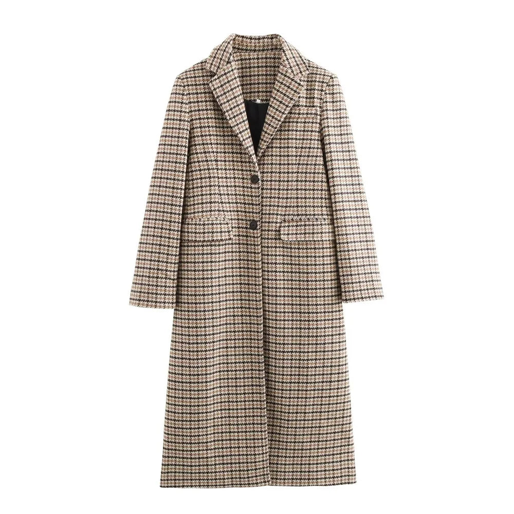 Margot Coat™ | Subtle Check Sophistication
