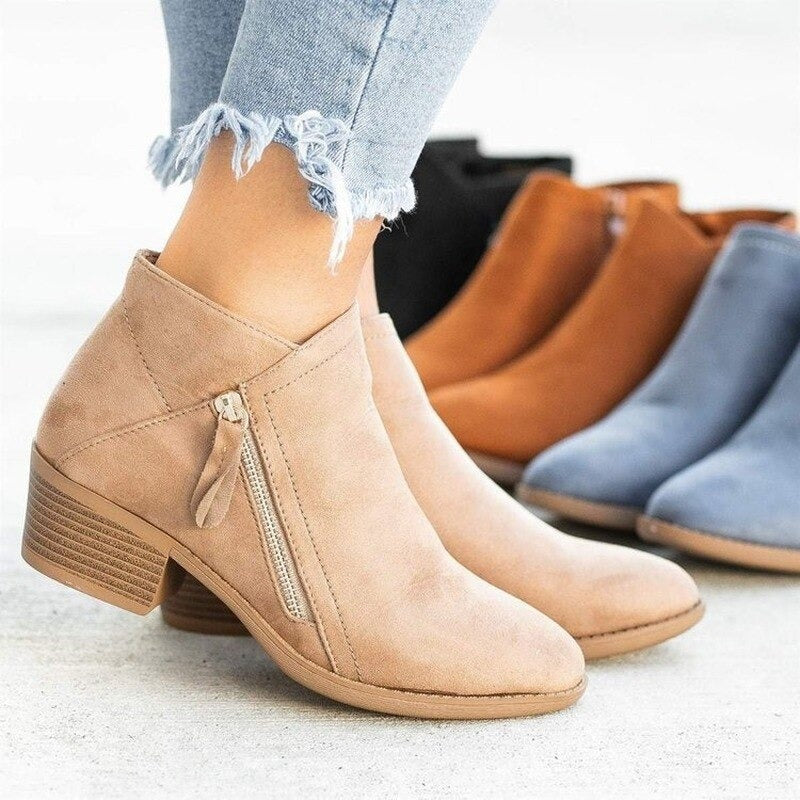 PREMIUM LADIES ORTHOPEDIC HEELED BOOTS