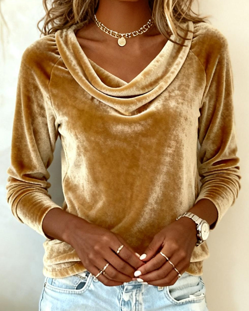 Marivelle™ | Velvet Drape Top
