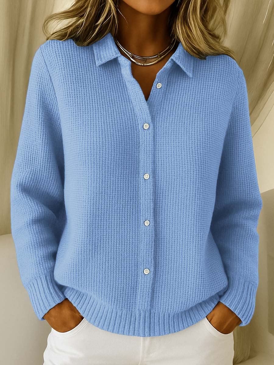 Elaine | Classic Knit Button Cardigan