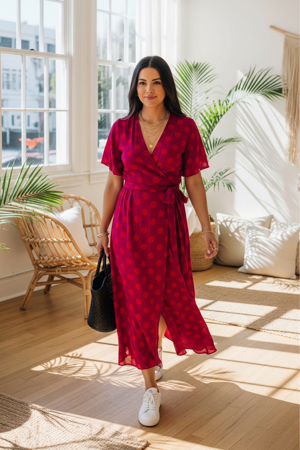 KELLY™ | ELEGANT SQUARE-NECK MIDI DRESS